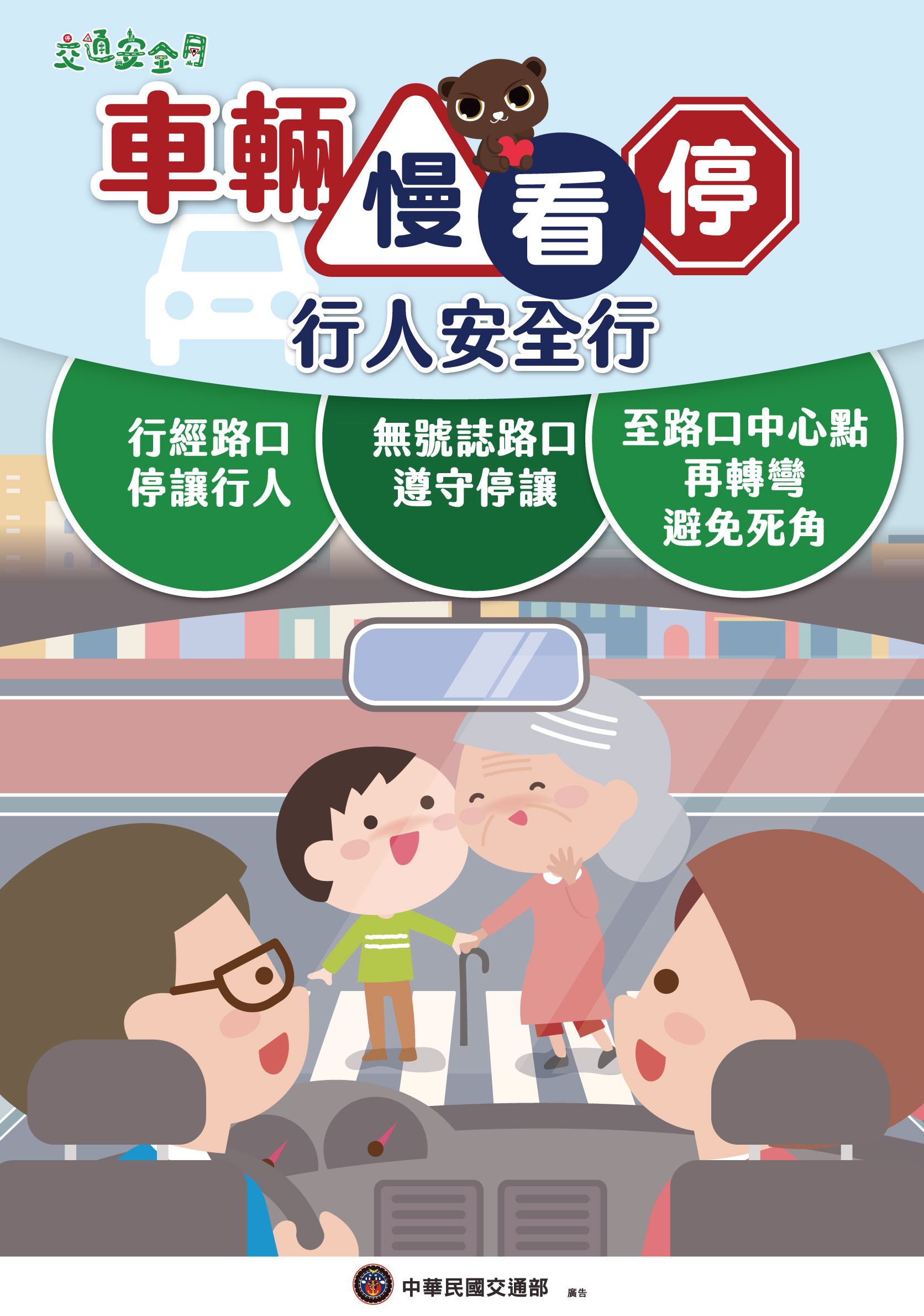 2025交通安全月宣導海報駕駛篇