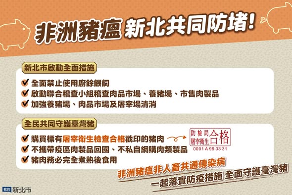 非洲豬瘟新北共同防堵