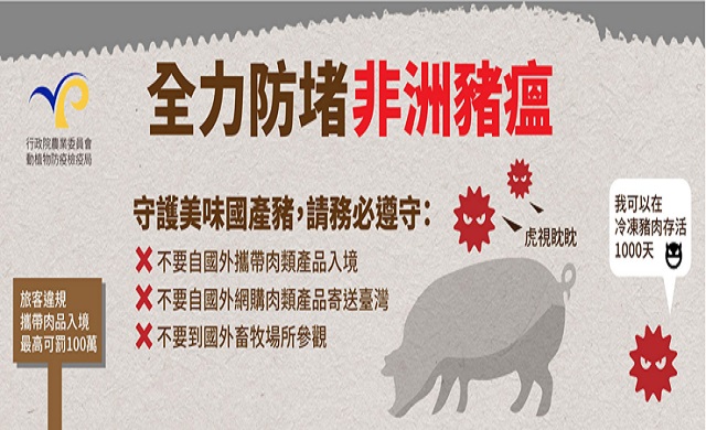 嚴防非洲豬瘟