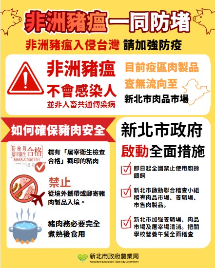 非洲豬瘟新北共同防堵文宣